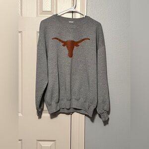 Vintage Texas Longhorns Russell Athletic Gray Pullover Sweater sz XL , USA made
